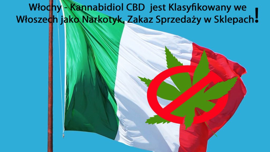 Włochy   Kannabidiol CBD  jest Klasyfikowany we Włoszech jako Narkotyk. Zakaz Sprzedaży w Sklepach., GazetaKonopna